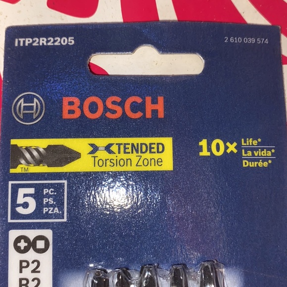 NEW BOSCH 5 Pack Robertson Philips combo impact bits quality touch drill driver - Picture 3 of 5